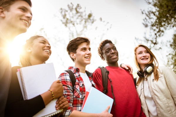 image depicting young students